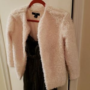 H&M furry light cardigan/jacket